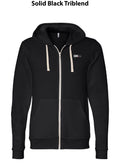 Unisex Triblend Sponge Fleece Full-Zip Hoodie Sweatshirt - 3909