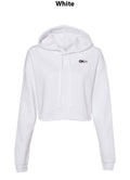 Women's Crop Fleece Hoodie Sweatshirt - 7502