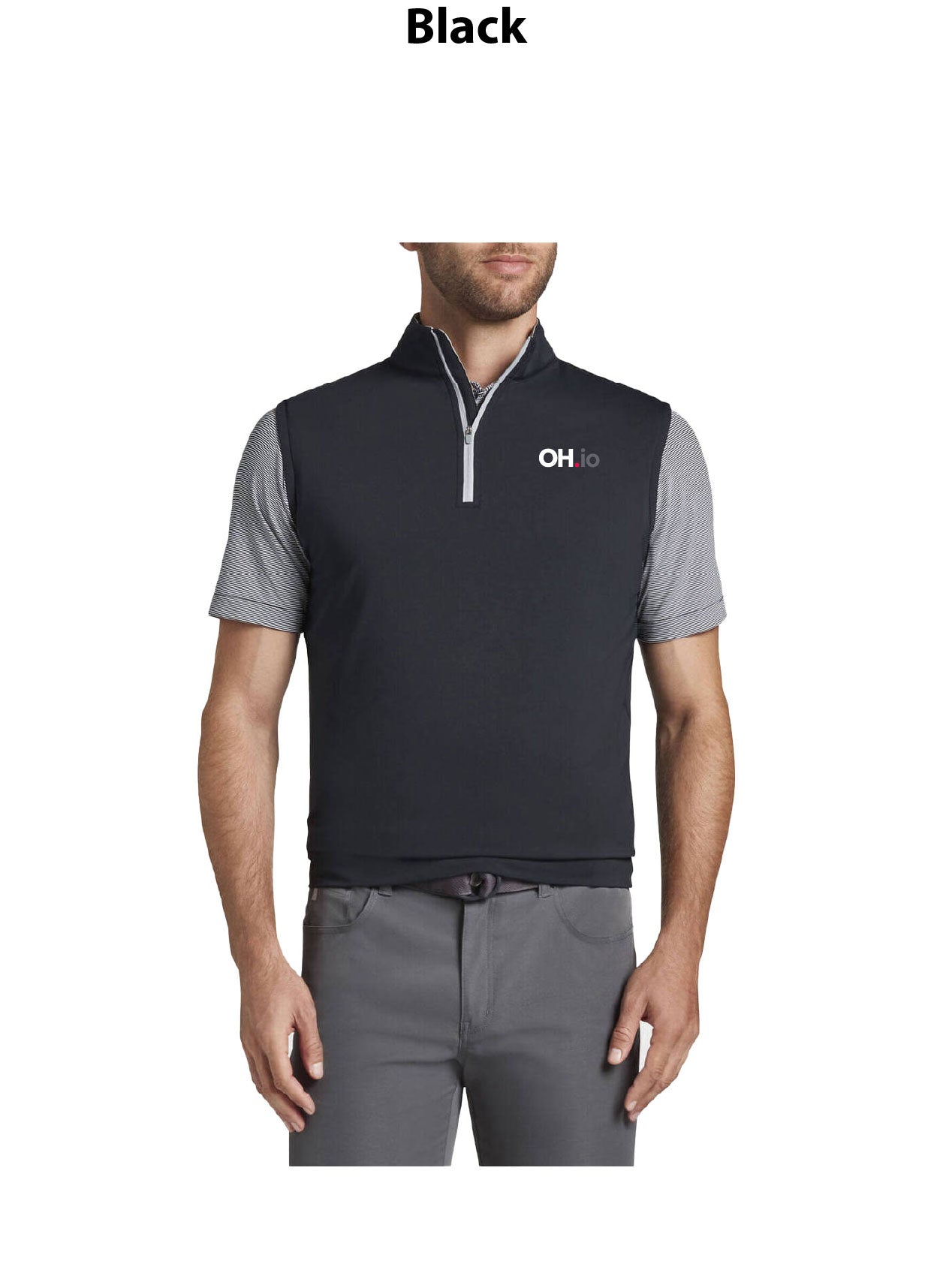 Peter Millar Men's Galway Performance Quarter-Zip Vest