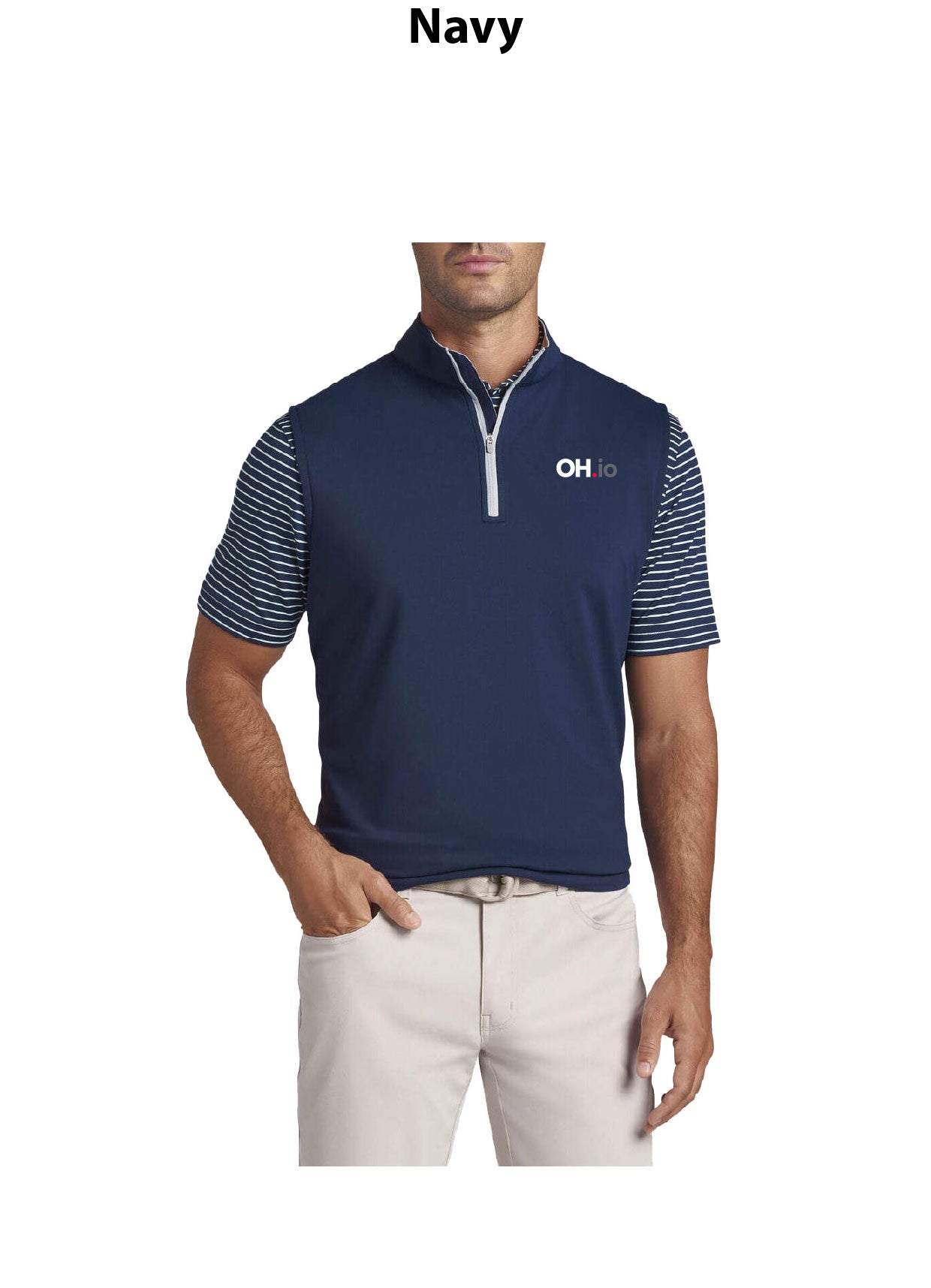 Peter Millar Men's Galway Performance Quarter-Zip Vest