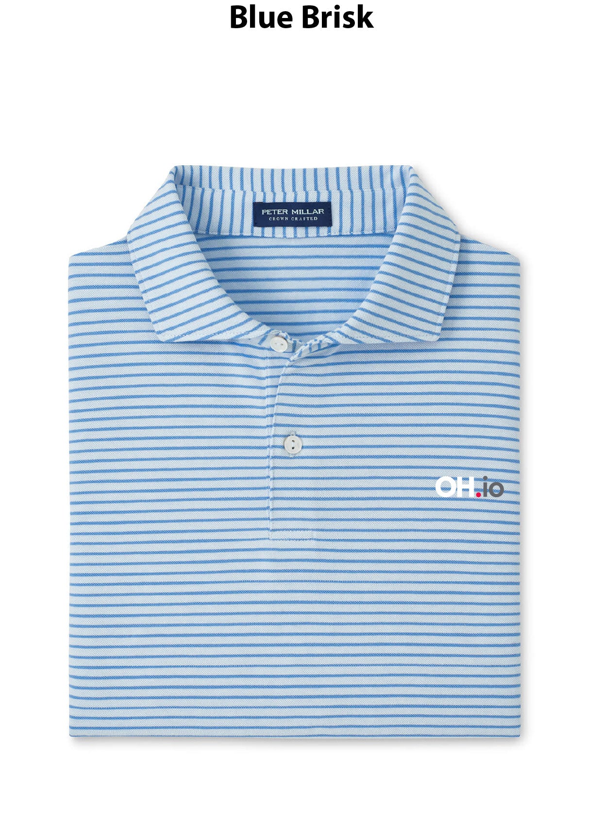 Peter Millar Men's Albatross Stripe Cotton-Blend Pique Polo